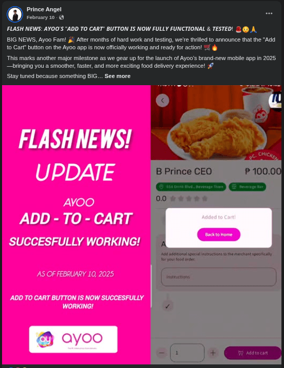 Ayoo CEO Post 5